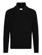 Shawl Collar Rib Knit Lindbergh Black