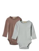 2 Rib Body L/S Spencer Wheat Patterned