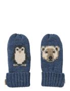 Jacquard Mittens Towsi Wheat Blue