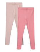 2 Rib Leggings Maddy Wheat Pink