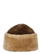 Doras Shearling Hat Becksöndergaard Brown