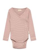Ppdian Body L/S Fold Over Stripe Noos Petit Piao Pink