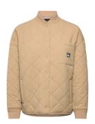 Shining Quilted Jacket Quiksilver Beige
