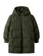Nkfmusk Puffer Jacket Long Tb Name It Khaki