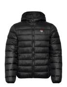 Milano Regular Hooded Thin Puffer Jacket FILA Black