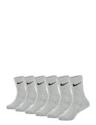 6W-6Pk Crew Sock Nike Grey