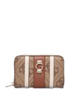 Erenia Slg Medium Zip Around GUESS Brown