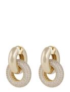 Liz Double Ring Crystal Ear SNÖ Of Sweden Gold