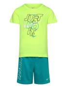 Ks-Knit Short Set Nike Blue