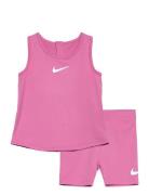 Ks-Knit Short Set Nike Pink