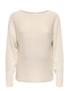 Olmnicoya L/S Boatneck Pullover Knt Only Maternity Cream