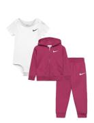 3C-3 Pc Bodysuit Pant Set Nike Pink
