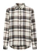 Onlfie Ls Reg Check Shirt Wvn Cs ONLY Beige