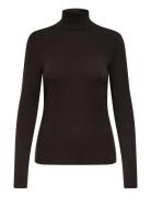 Onlsia L/S Roll Neck Top Box Jrs ONLY Brown