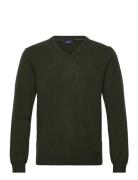 Lambswool V Neck Hackett London Khaki