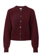 Yasjohi Ls Wool Blend Cardigan S. Noos YAS Burgundy