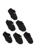 6N-6Pk No Show Sock Nike Black