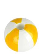Keramisk Lysestage Beachball, Gul 8 Cm Balvi Yellow