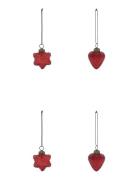 Julepynt, Hdheart And Star, Rød House Doctor Red