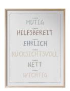 Ich Bin, Dusty Pastel - Jag Är På Tyska Kunskapstavlan® Patterned