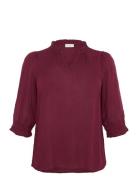 Kckiv Ami Blouse Kaffe Curve Red