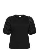 Kclucinda Frill T-Shirt Kaffe Curve Black