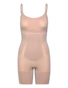 Mid Thigh Bodysuit Calvin Klein Beige