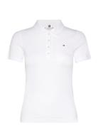 1985 Slim Pique Polo Ss Tommy Hilfiger White