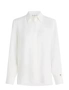 Soft Vis Ls Regular Shirt Tommy Hilfiger White