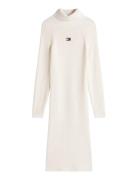 Tjw Mockneck Badge Sweater Dress Tommy Jeans Cream
