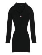 Tjw Collar Badge Sweater Dress Tommy Jeans Black