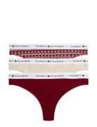 Gift 3 Pack Thong Prt Tommy Hilfiger Patterned
