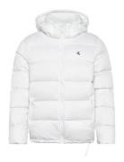 Ls Nylon Zip Off Hood Down Puffe Calvin Klein Jeans White