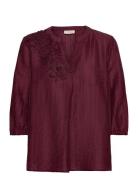 Fqmolla-Blouse FREE/QUENT Burgundy