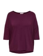 Carlamour 3/4 Top Jrs Noos ONLY Carmakoma Burgundy