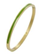 Minnie Enamel Black/Gold Bracelet 4Mm Bud To Rose Green