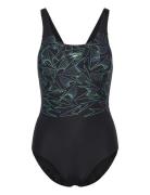 Womens Hyperboom Placement Muscleback Speedo Black