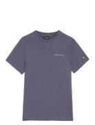 Script Embroidered T-Shirt Lyle & Scott Blue