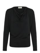 Vistamw Waterfall Blouse My Essential Wardrobe Black