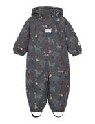 Snow Suit Aop Minymo Grey