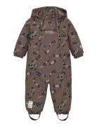 Snow Suit Aop Minymo Brown