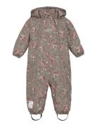 Snow Suit Aop Minymo Brown