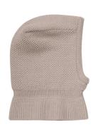 Balaclava Wool Knit Windstop Huttelihut Beige
