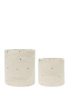 Konfetti Cotton Rope Basket - Set Of 2 OYOY MINI Beige