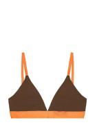 Core Play Triangle Bralette Organic Basics Brown