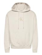 350Gsm Fleece Gift Giving Hoodie Calvin Klein Jeans Cream