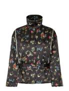 2407 Satin Ruffle, Cinched Aviator STINE GOYA Black