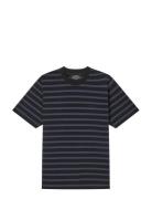 Cotton Jersey Stripe Frode Tee Mads Nørgaard Black