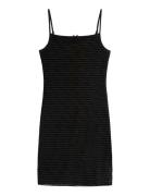 Tjw Script Aop Mesh Dress Tommy Jeans Black
