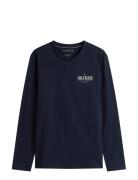 Hilfiger Stack Ls Tee Tommy Hilfiger Navy